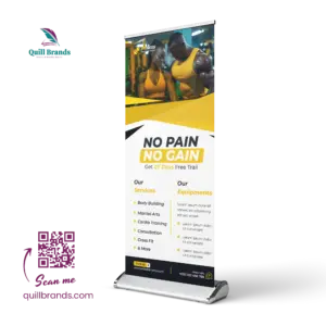 Roll Up Banner Printing Nairobi - Broad & Narrow Base | Fast & Affordable | Quill brands