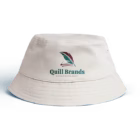 Branded bucket hats Kenya with custom front logo.