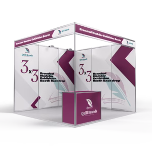 Full-colour branded exhibition booth for trade shows in Nairobi and Westlands